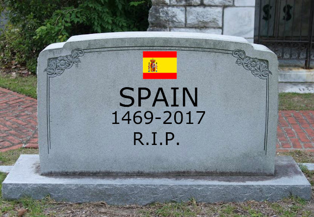 SPAIN DEAD AS CATALAN MPS DECLARE INDEPENDENCE