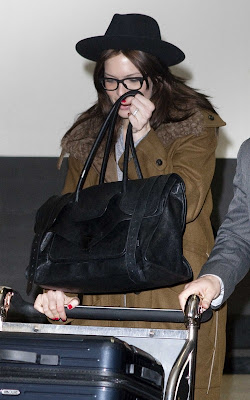 Mandy Moore arriving into LAX Airport