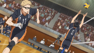 ハイキュー!! アニメ  3期 9話 | 月島蛍 Kei Tsukishima CV. 内山昂輝 | Karasuno vs Shiratorizawa | HAIKYU!! Season3