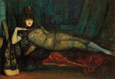 Art Deco Painting by Spanish Artist Federico Beltrán Masses