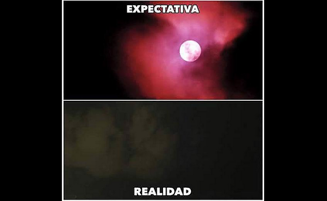 La realidad  del Eclipse Lunar 2018