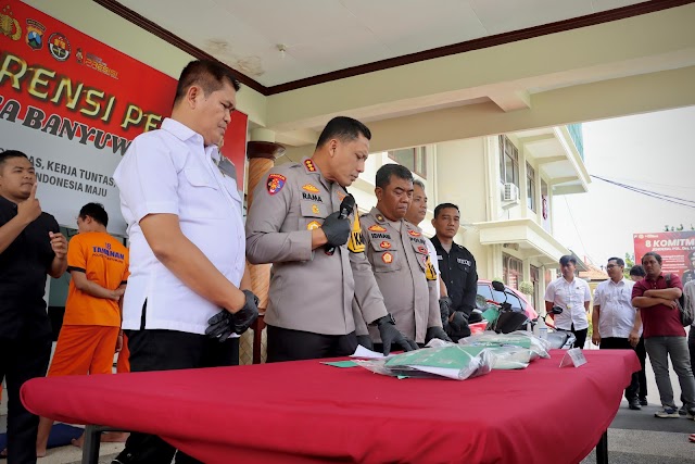 Polresta Banyuwangi Berhasil Ungkap Sindikat Peredaran Narkoba Sita Sabu 1,1 KG