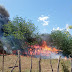 SE ORIGINA FUERTE INCENDIO EN UNA FINCA DE LA COMUNIDAD DE DAJABON.