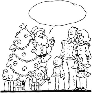 Christmas With Family Coloring Activities