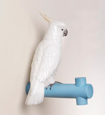 Lladro parrot coat rack