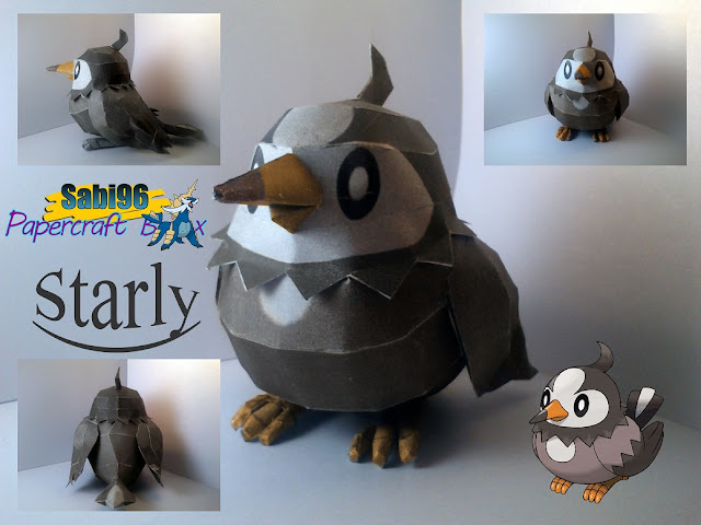 Pokemon Starly Papercraft