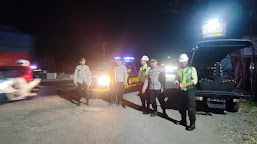 Kapolsek Sukra Pimpin Patroli Malam Cegah C - 3 dan Geng Motor