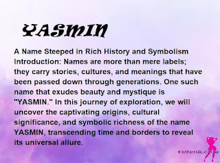 meaning of the name "YASMIN"