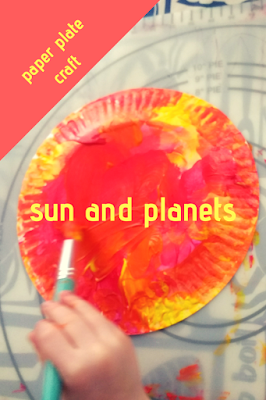 Easy Paper Plate Sun and Planets Craft for Toddlers and Preschool