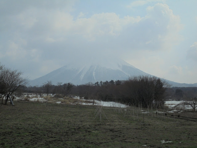 アイノピア入り口からの大山の眺望