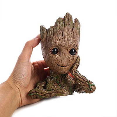 Baby Groot Bust Planter From HEYFAIR, You Can Display It As-Is Or With Plants On His Head