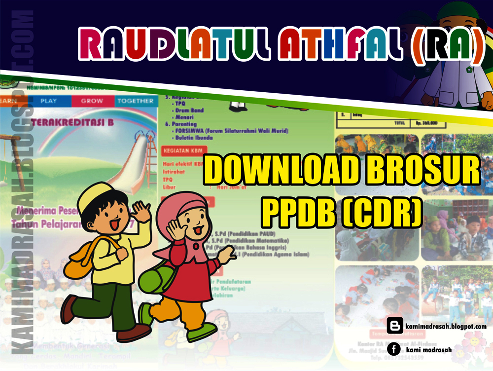 Download Desain  Brosur  PPDB  Raudlatul Athfal Format Corel 