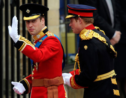 Princes William and Best Man Harry