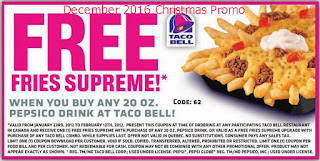 Taco Bell coupons december 2016