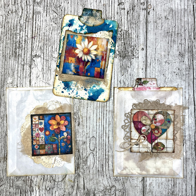 Mixed Media Medley Tags & Pockets DT Project RachandBella Crafts