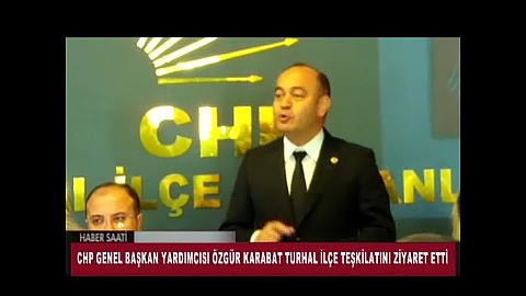 CHP Genel Başkan Yardımcısı Özgür Karabat Turhal İlçe Teşkilatını ziyaret etti. 