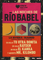 Cartel de Las noches del Río Babel en La Riviera de Madrid