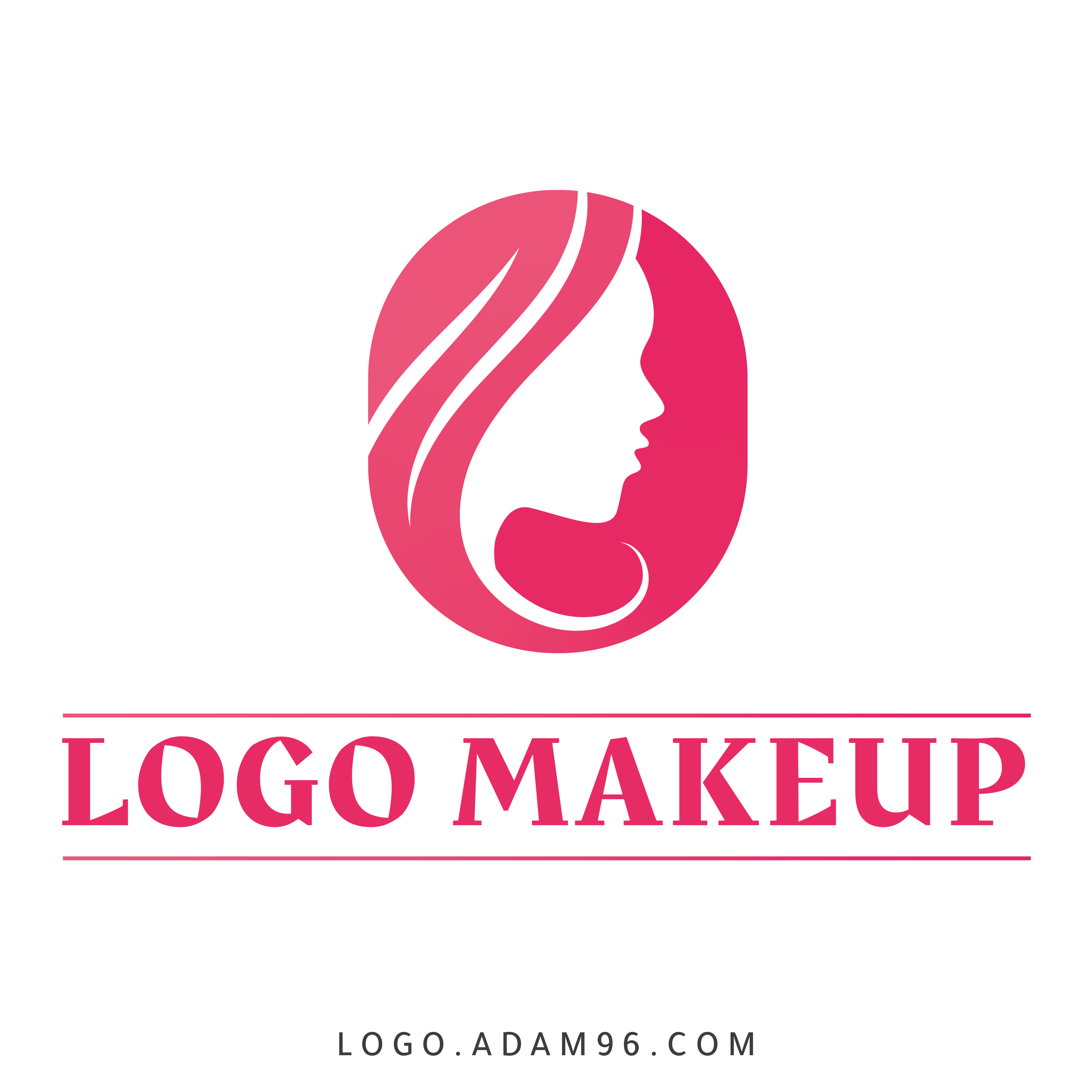 تحميل شعار ميك اب بلا حقوق مجاناً Logo Makeup SVG - PNG