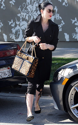 Dita Von Teese shopping in West Hollywood