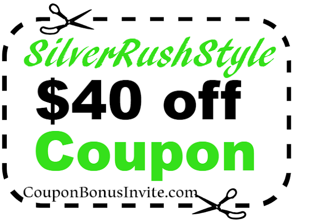 $40 off SilverRushStyle Coupon Code 2021 Jan, Feb, March, April, May, June, July