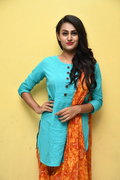 Anika Rao cute image gallery in sky blue color outfits 