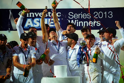 25 August 2013 - Official England Cricket wins the Ashes for the third consecutive time.
