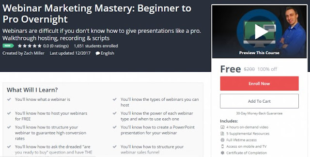 [100% Off] Webinar Marketing Mastery: Beginner to Pro Overnight| Worth 200$