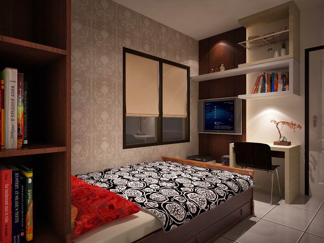  Desain  Interior Apartemen  1 kamar Tidur Interior Desain  