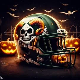 Colorado State Rams halloween concept helmet