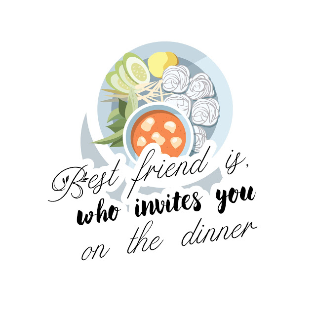 Best friend is, who invites you on the dinner