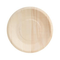  Eco Wooden Round Plates