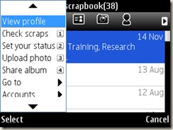 Orkut settings on Nokia E71
