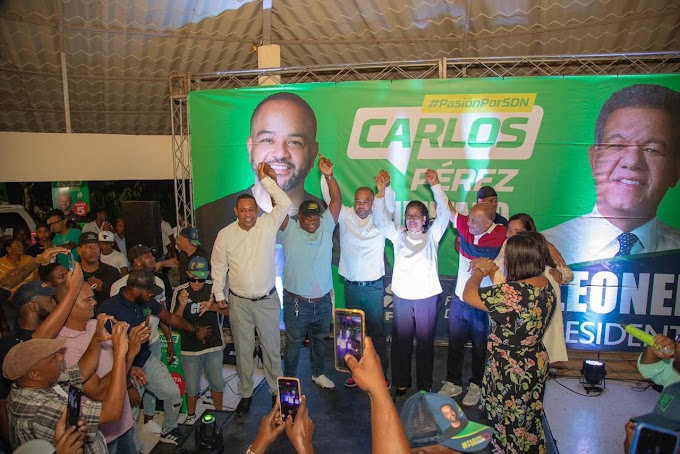 Carlos Pérez cierra campaña con masivo apoyo en Santo Domingo Norte