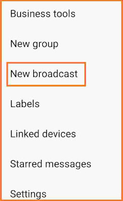 new broadcast in whatsapp
