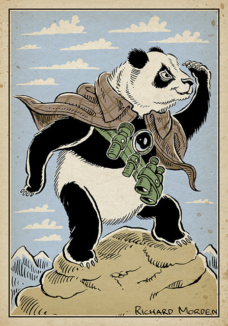 vigilant panda illustration
