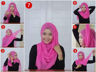 Tutorial Hijab Segi Empat Modis