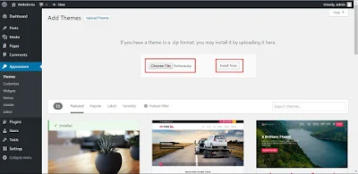 CARA INSTAL THEMES BARU DI WORDPRESS