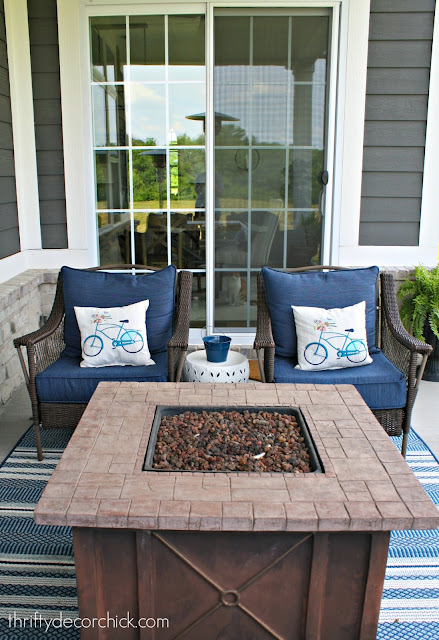 Gas firepit for patio 