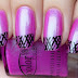 Color Club Ultra Violet with Konad