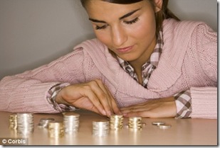 Woman Counting Money