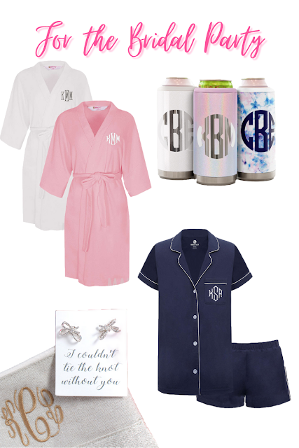 Monogrammed Gifts for the Bridal Party