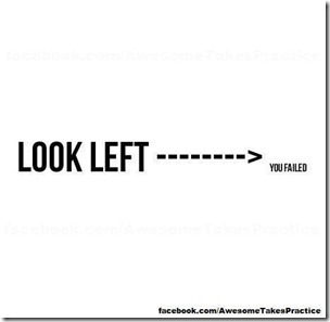 look left