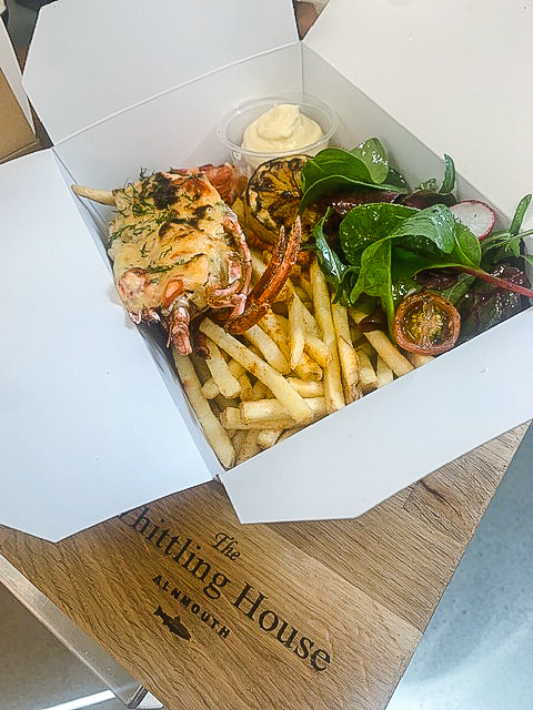 Where to Buy Lobster in Northumberland - Lobster Grilled with Garlic and Parsley Butter from The Whittling House in Alnmouth