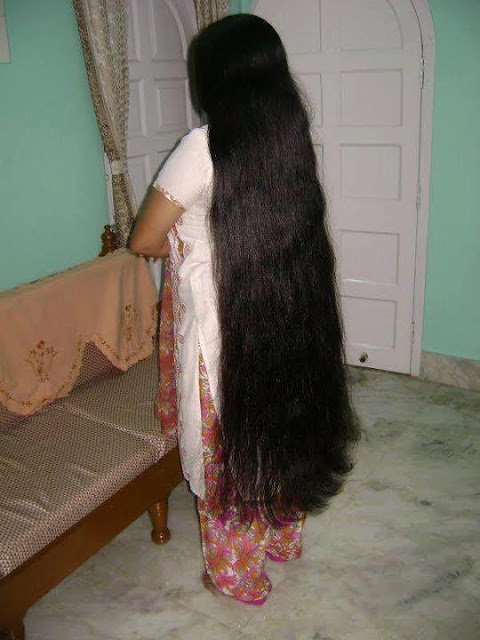 long hair model