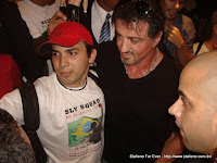 Edinho Maga com Sylvester Stallone