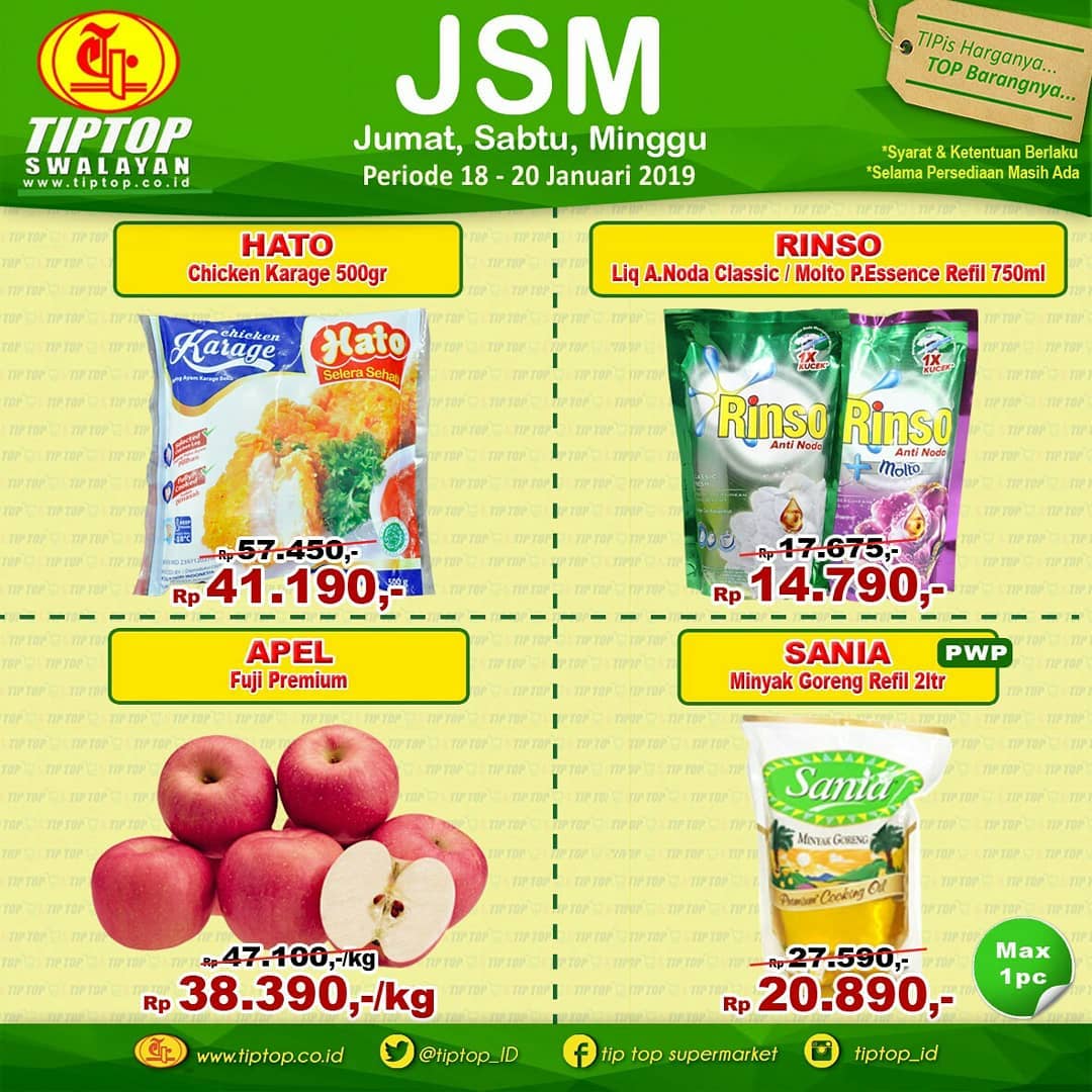 #TipTop - Promo Katalog JSM Periode 18 - 20 Januari 2019