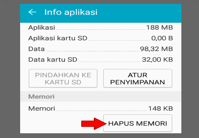 hapus memori