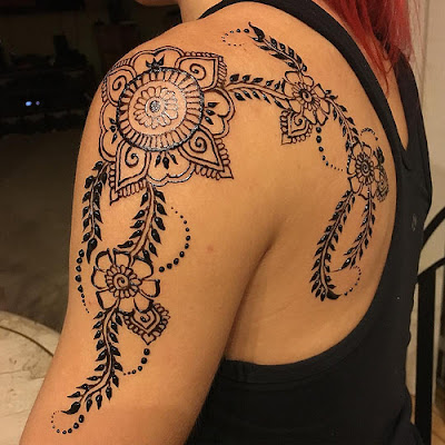 Best Henna Tattoos on Shoulder New Designs Collection 2017-2018