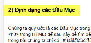 tao muc luc cho bai viet voi blogger