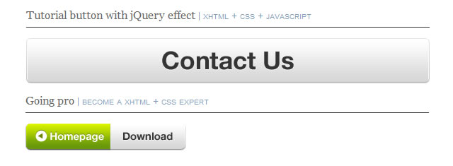 Awesome jQuery Enhanced CSS Button Techniques